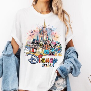 Comfort Colors Watercolor Magical Castle T-Shirt, Disneyworld Shirt, Disney Castle Shirt, Mickey Castle 2025 Shirts, Disneyland Shirt