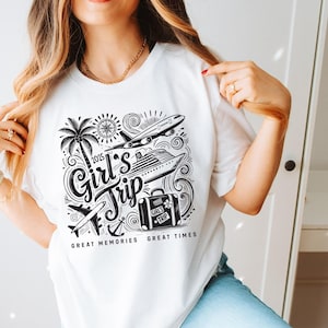 Girls Trip Shirt, Girls Weekend Trip T-Shirts, Girls Vacation Shirt, Vacay Mode Shirt, Ladies Matching Cruise Shirt, Women Clothing
