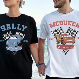 Comfort Colors Disney Cars Shirt, Lightening McQueen Shirt, Cars Sally Shirt, Disney Family Trip, Disneyland Vacation, Disney Group Shirt