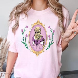 Comfort Colors Disney Princess Tee, Coquette Aurora Shirt, Disneyland Bow Tee, Disney All Princesses Backfront Popular Shirts