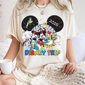 Comfort Colors Disney Family Trip 2025 Shirt, Disney Family Vacation Shirt, Magical Kingdom Tee, Disney Family Shirt, Mickey and Friends Tee