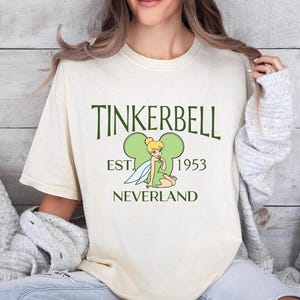 Comfort Colors Tinkerbell Shirt, Tinkerbell 1953 Neverland Shirt, Peter Pan Shirt, Fairy Magical Shirt, Disneyworld Shirt, Disney Gift Shirt