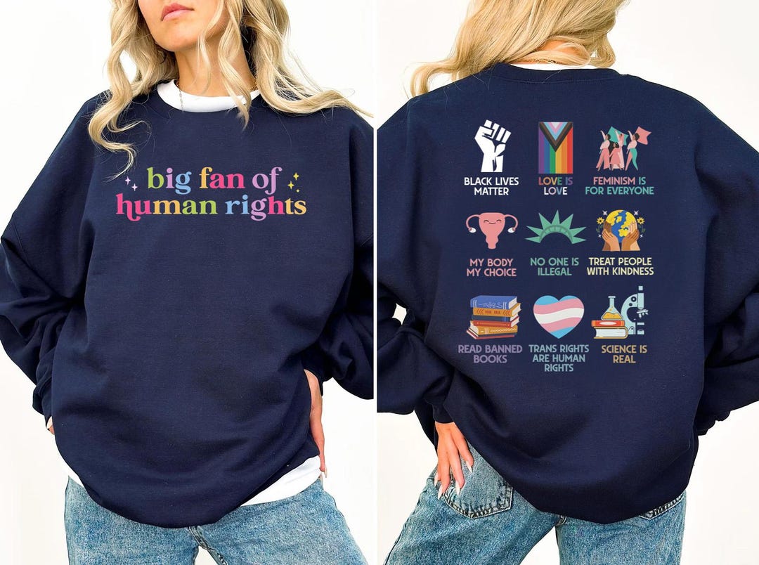 Big Fan of Human Rights Shirts, Equality Shirt, Social Justice ...