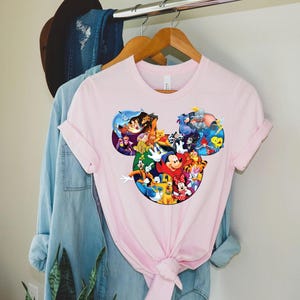 All Disney Characters Shirt, Mickey Ears Shirt, Mickey Mouse Shirt, Disneyland Shirt, Disney Family Shirts, Magic Kingdom Shirt