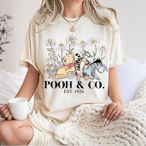 Comfors Colors Retro Winnie The Pooh And Friends Shirt, Disney Pooh Shirt, Pooh Bear Shirt, Winnie The Pooh Shirt, Disney Family Shirt