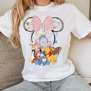 Comfort Colors Disney Winnie The Pooh Shirt, Piglet Tigger Eeyore Shirt, Pooh Bear Shirt, Disney Family Trip Shirt, Mickey Castle Shirt