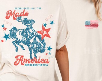 Made In America Comfort Colors Tshirt, Patriotic USA, 250th Anniversary Tee, Patriotic Gift, 4th of July Shirt, Independence Day Gift