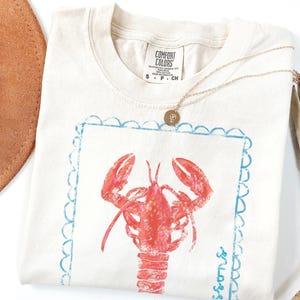Comfort Colors shirt soft cotton lobster shirt with relaxed fit