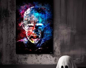 Pinhead Poster – Hellraiser – Cult Horror Movie Poster – Halloween – Splashed! Illustration