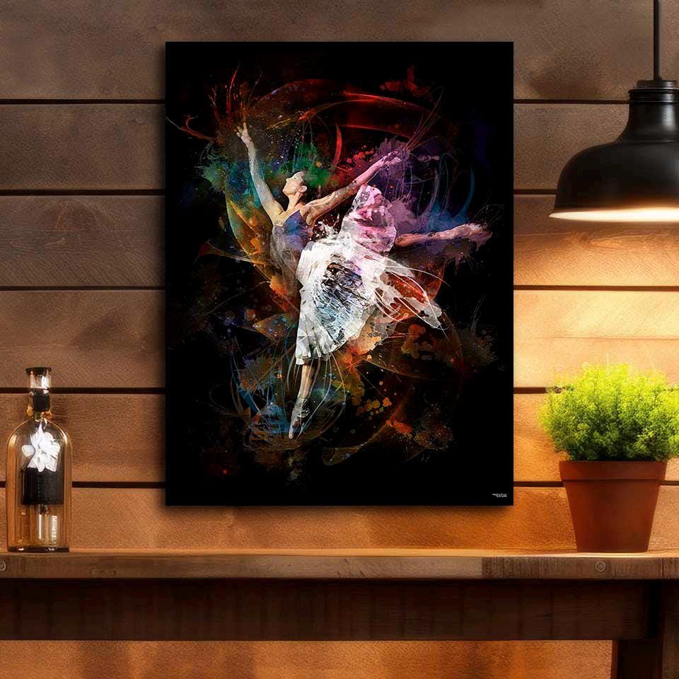 Affiche Murale Danseuse De Ballet - 91x61 Cm (format 3:2), Impression Qualité Musée, Papier Satiné Ou Toile - 10