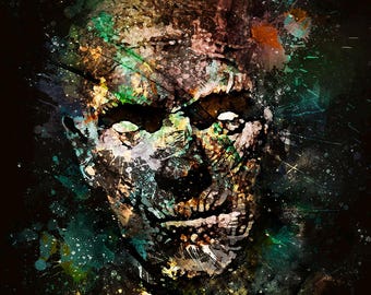 The Mummy Poster – Boris Karloff – Cult Horror Film Poster – Halloween – Splashed! Illustration