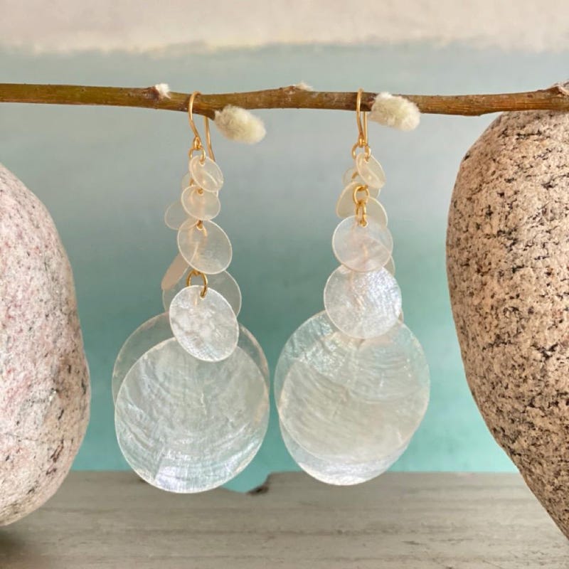 Capiz Shell Jewelry - Etsy