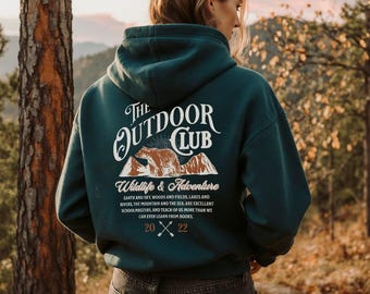 Unisex Adventure Hoodie: Cotton-Blend Outdoor Sweatshirt
