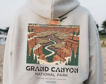 Grand Canyon National Park Hoodie | Vintage Style Hiking Sweatshirt