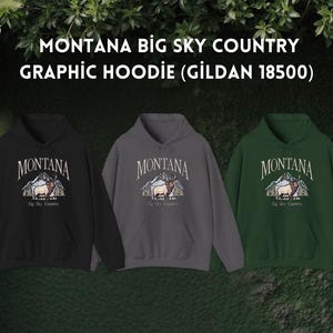 Montana Nature Hoodie: Big Sky Country Adventure Sweatshirt image 7