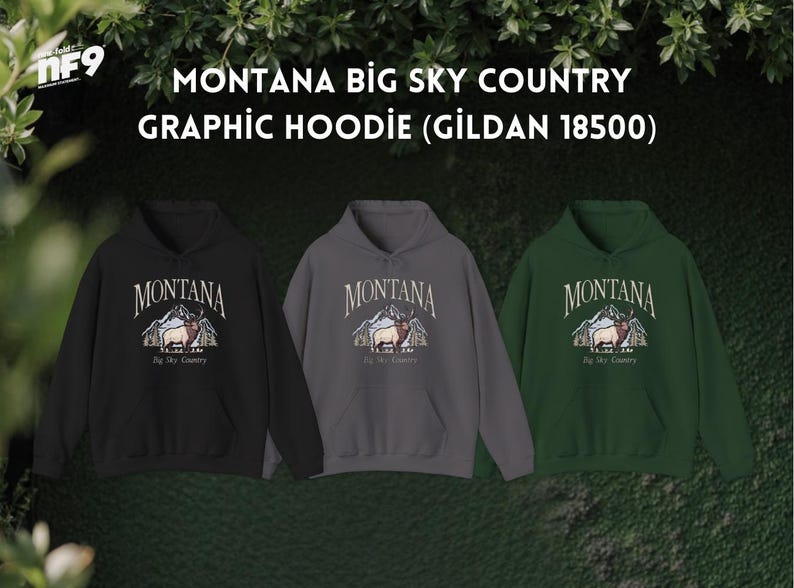 Montana Nature Hoodie: Big Sky Country Adventure Sweatshirt image 7