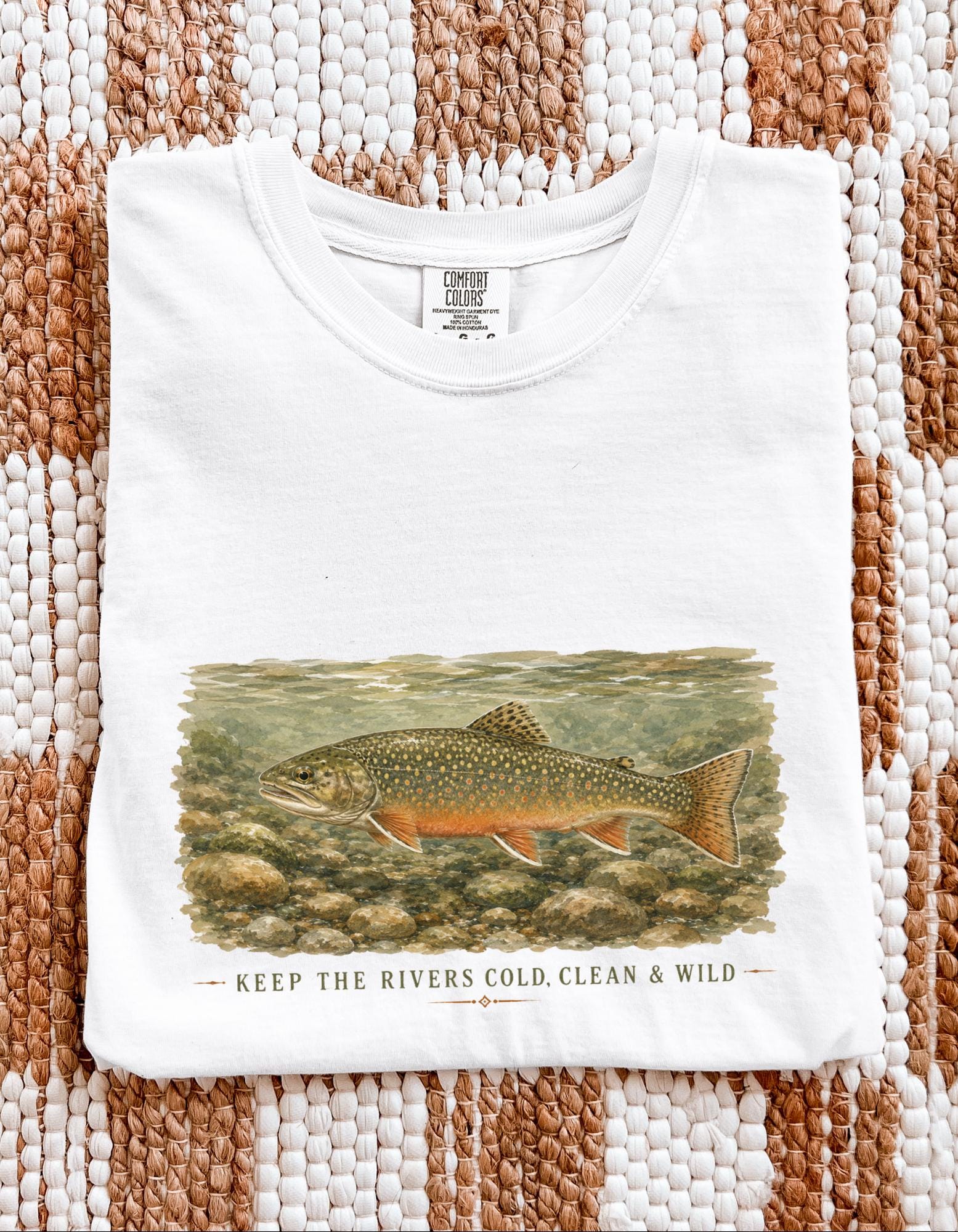 Comfort Colors 1717 Wild Brook Trout Conservation Freshwater