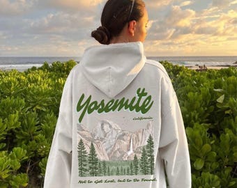 Yosemite National Park Hoodie, Vintage Yosemite Pullover