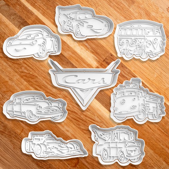 Cars Cookie Cutter and Stamp Set