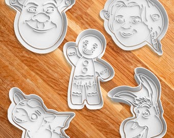 Shrek Cookie Cutter and Stamp Set