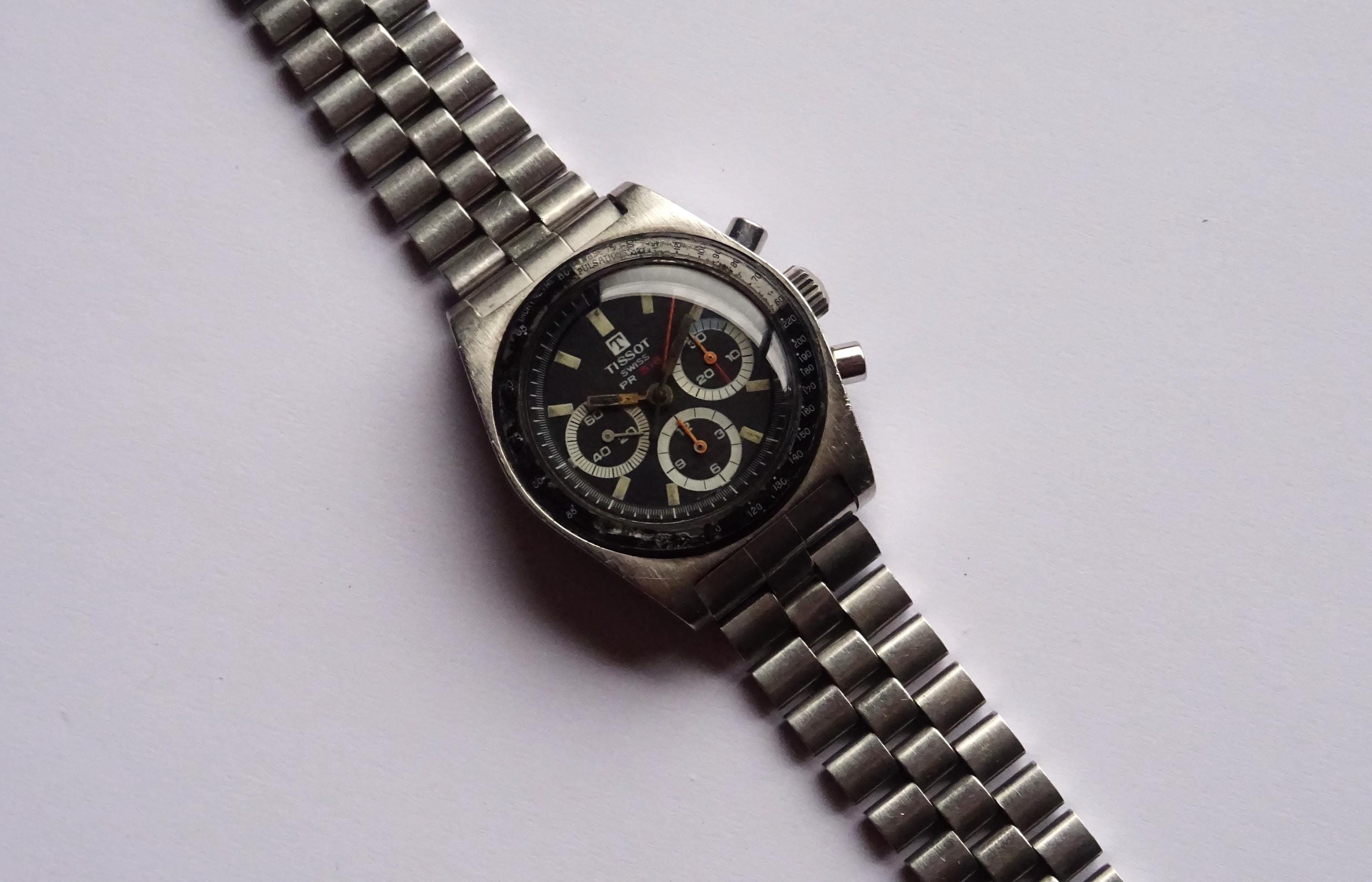 Tissot PR 516 Panda Chronograph Men's Watch Manual Wind Ref: 40528