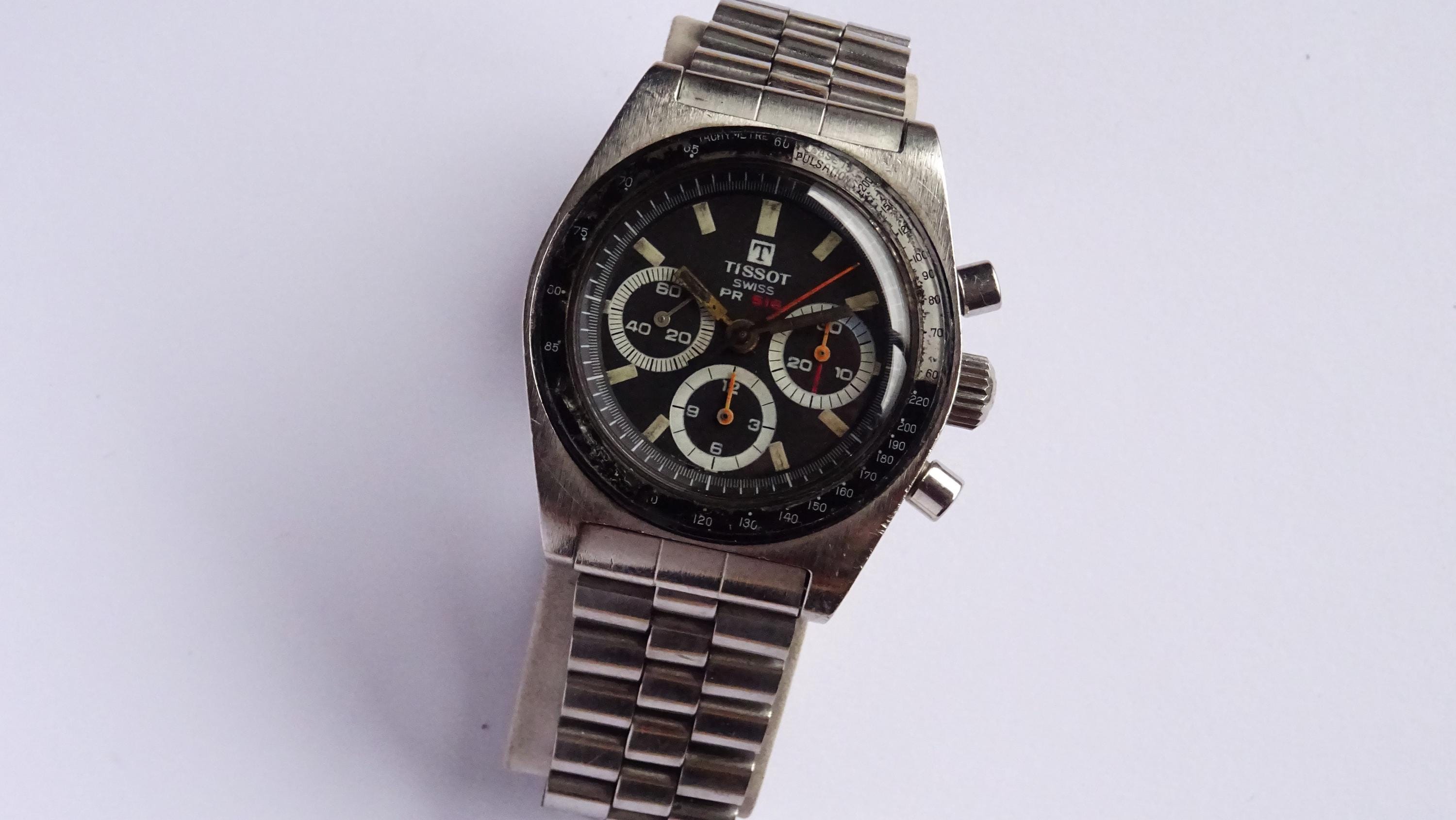 Tissot PR 516 Panda Chronograph Men's Watch Manual Wind Ref: 40528