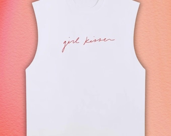 Girl Kisser Cotton Muscle Tank | Queer Fashion
