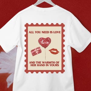 Lesbian Valentine Shirt, Lesbian Gift, WLW Shirt, Sapphic Shirt, Bisexual Gift, Lgbt Gift, Lesbian Pride Shirt, Vintage Style Te