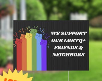 Letrero de jardín "El amor es amor", Orgullo LGBTQ+, Derechos Humanos, Decoración para el hogar