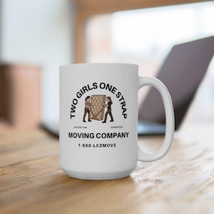 TGOS Moving Co. LGBT Mug, Funny WLW Gag Gift