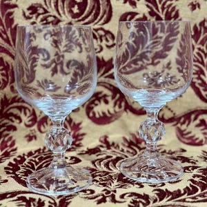 Vintage Bohemia Crystal Claudia Wine Glasses