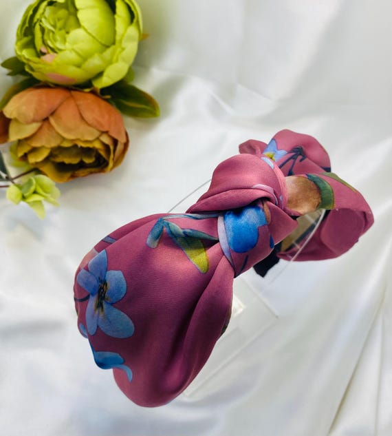 Colorful Floral Satin Headband Amazon.com : YETASI Headbands for Women Year-round  main image 2