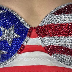 American Flag Custom-Made Bra