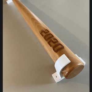 Baseball Bat Wall Mount – Baseball Bat Holder Rack for Baseball Display, Bat Storage, Training Gear, Softball, Kids or Collector Bats