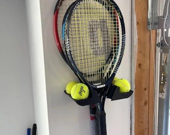 テニスラケットとボールのディスプレイケース、キャビネットハンガー