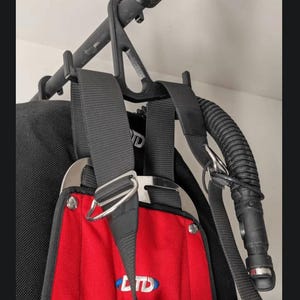 Scuba Diving Wing Hanger Pack Of 2– Heavy-Duty Drying Rack for BCD Wings, Backplate Systems, Tech Gear – Ideal for Post-Dive Storage