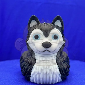 Husky Duck: Jeep Ducking PLA Figurine