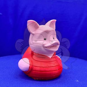 Piglet Duck  - 3D Printed - Jeep ducking - Hundred acres wood - whine the pooh friends