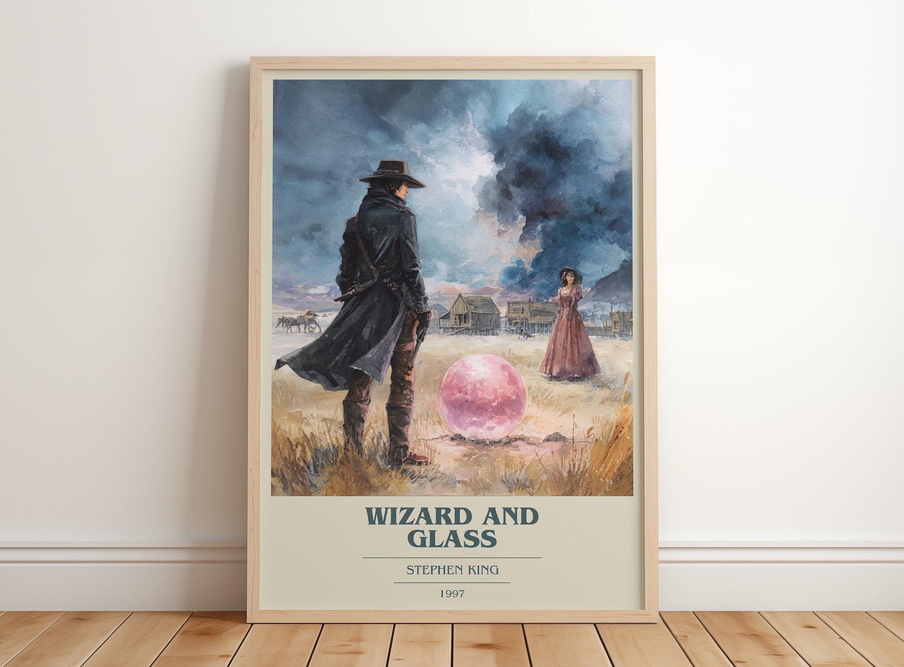 Wizard and Glass by Stephen King Modern Minimalist Poster, Fantasy