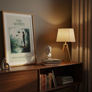 The Women by Kristin Hannah Minimalist Print, Historical Fiction Book Wall Art, Bookish Gift, Reading Nook Poster image 6