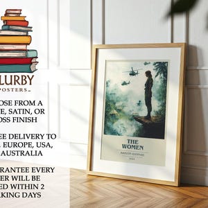 The Women by Kristin Hannah Modern Minimalist Poster, Historical Fiction Book Art, Bookish Gift, Reading Nook Print image 10