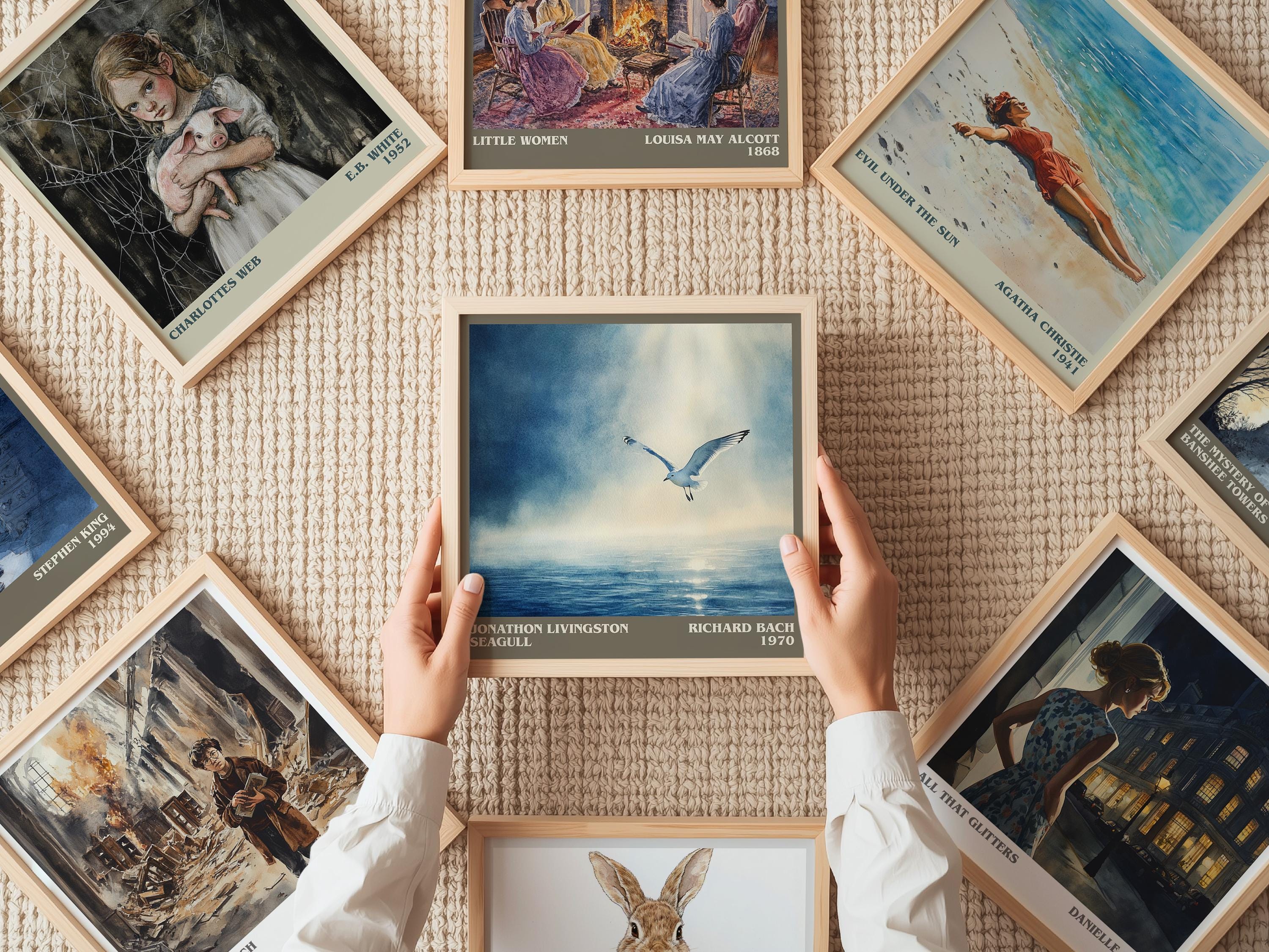 Jonathan Livingston Seagull by RICHARD BACH Square Book Print