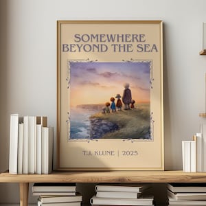 Irgendwo hinter dem Meer von T.J. Klune | Buchposter | Literatur Kunst Geschenk für Buch-Liebhaber | Roman inspirierte Wandkunst | Kostenlose Lieferung