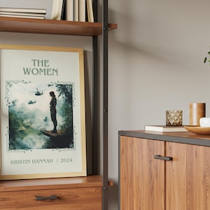 The Women by Kristin Hannah Minimalist Print, Historical Fiction Book Wall Art, Bookish Gift, Reading Nook Poster image 3