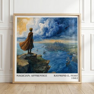 Il mago: apprendista di Raymond E. Feist / Poster quadrato a tema libri / Stampa ispirata a un'opera di un fan / Consegna gratuita