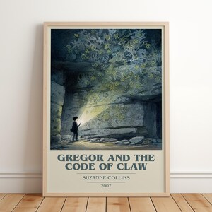 Gregor and the Code of Claw by Suzanne Collins | Book Poster | Literary Art Gift For Book Lover | Novel Inspired Wall Art