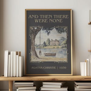 アガサ・クリスティ著『そして誰もいなくなった』｜ブックポスター｜読書好きへの文学アートギフト｜小説にインスパイアされたウォールアート｜送料無料