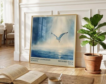 Jonathan Livingston Seagull by RICHARD BACH Square Book Print
