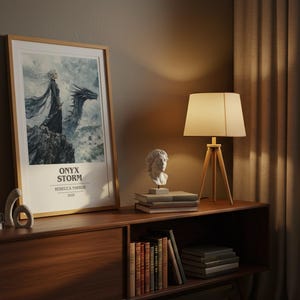 Onyx Storm by Rebecca Yarros Modern Minimalist Poster, Fantasy Book Art, Bookish Gift, Reading Nook Print image 5