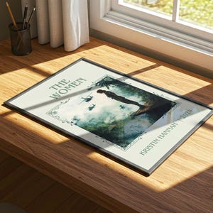 The Women by Kristin Hannah Minimalist Print, Historical Fiction Book Wall Art, Bookish Gift, Reading Nook Poster image 5